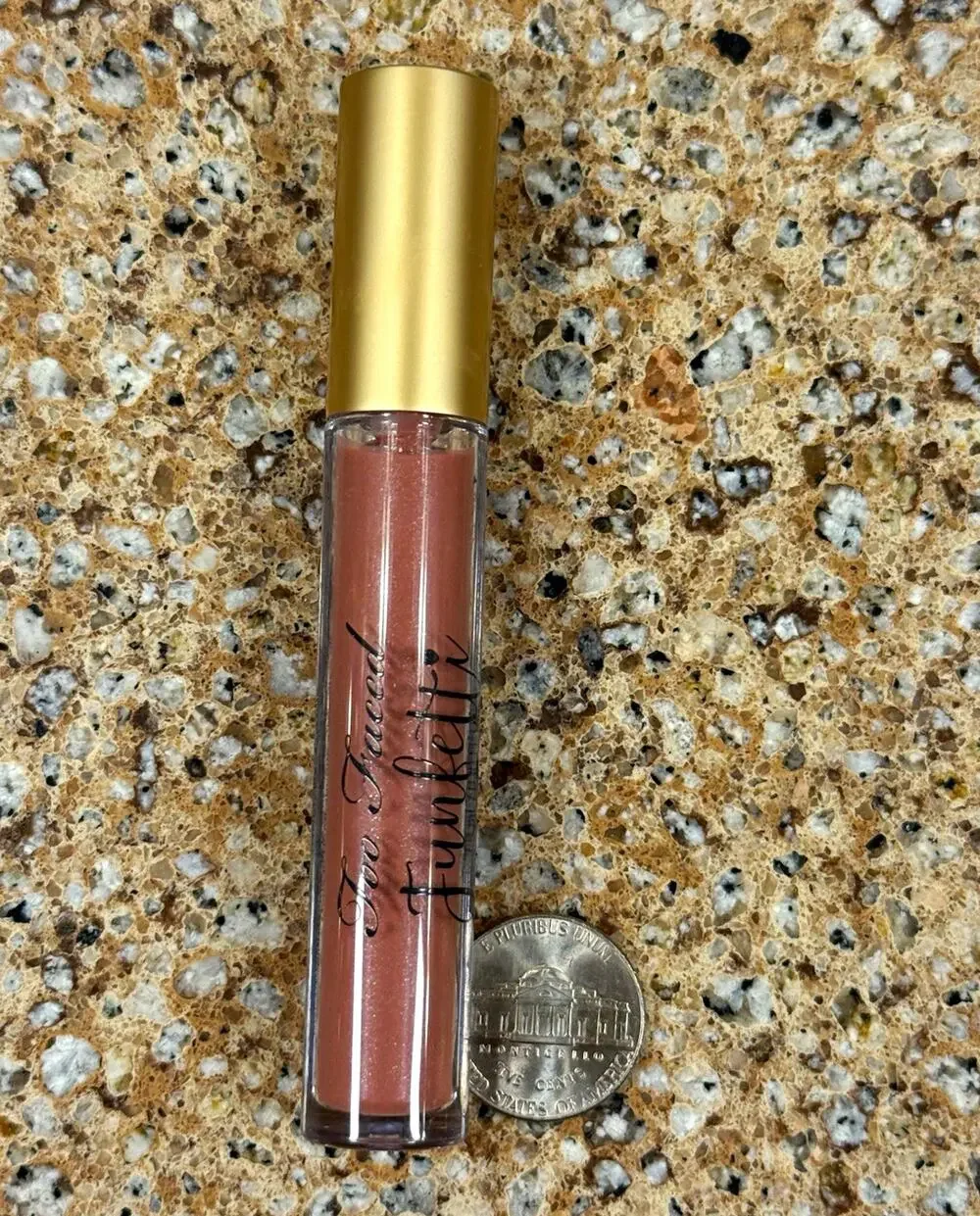 Too Faced Funfetti MOCHA FREEZE Lip Gloss, DISCONTINUED LIMITED ED 0.2 fl oz NEW